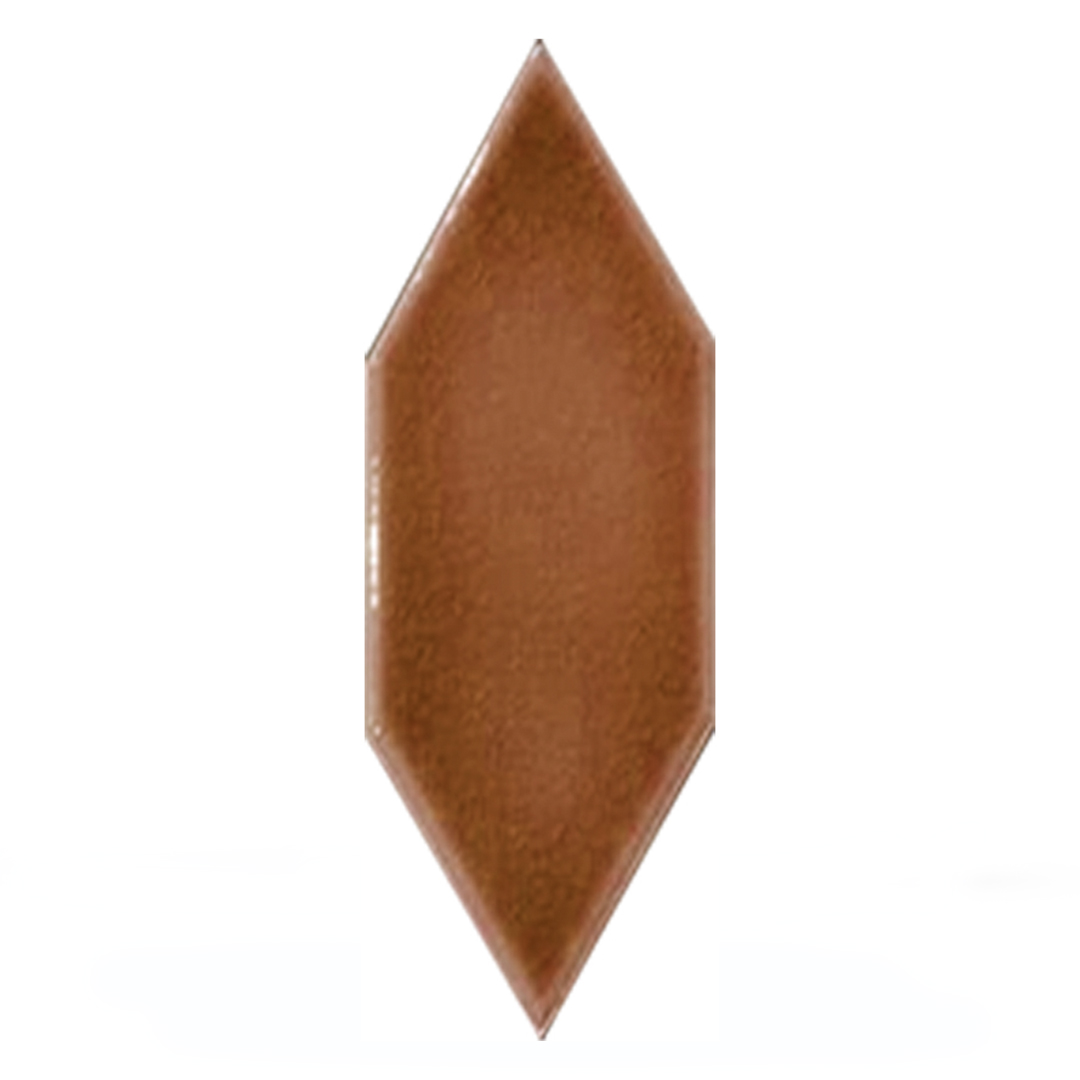 05X15 Cm Düz Yaprak Desen Karamel Çini