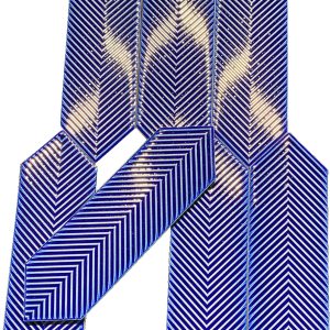 Armada Çini 9X30  Bella Çizgili Kobalt Çini Seramik