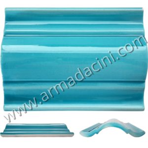 14x20 Turkuaz Dıs Bukey Seramik Sutunce