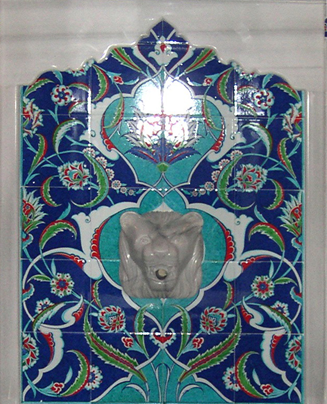 80x105 Aslanlı çini Motifli Rumi Türk Hamamı