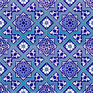 20x20 Cm Ac 12 Selçuk Yıldız Geçme Çini