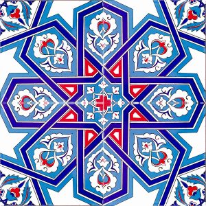 20x20 Cm Ac 72 Selçuk Yıldızı Çini Karo