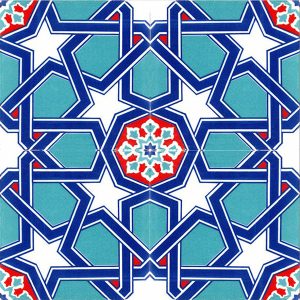 20x20 Cm Ac 85 Yıldız Çini Desenli Karo