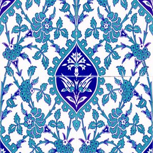 20x25 Cm Ac 1042 Mavi Beyaz Çini Karo