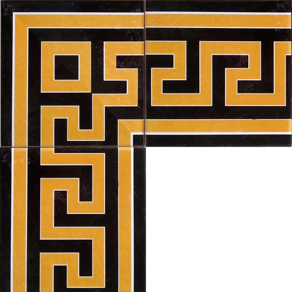 20x20 Cm KS-71 Zincir Desen Çini Bordür