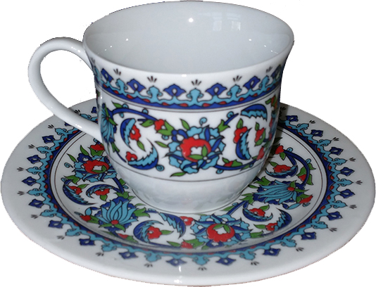 6 lı Fincan Takımı Ar 647 Topkapı Desenli