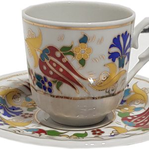 6 lı Fincan Takımı Ar 648 Lale Desenli