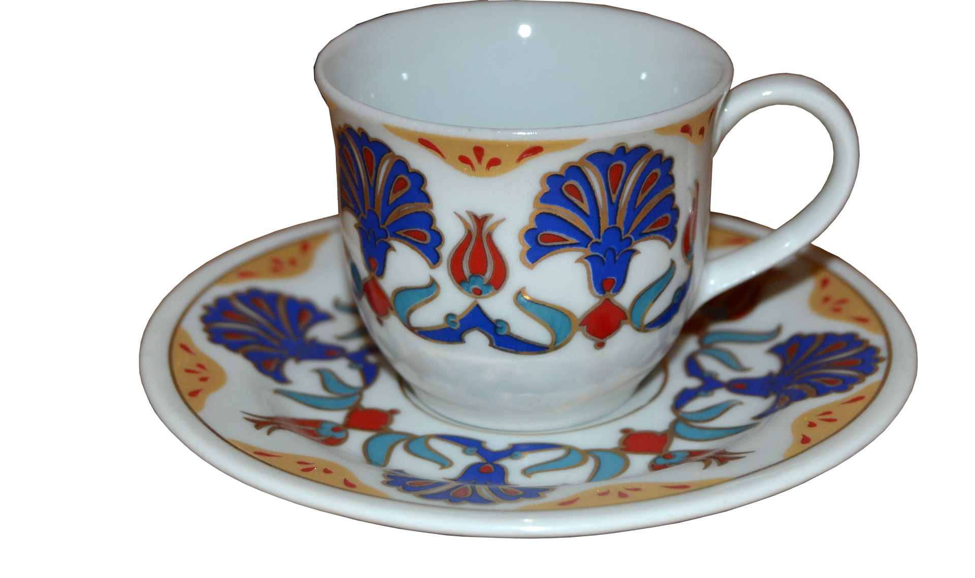 6 lı Fincan Takımı Ar 650 Karanfil Desenli