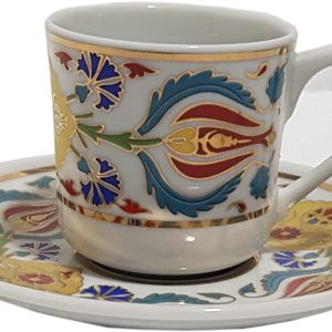 6 lı Fincan Takımı Ar 652 Lale Desenli