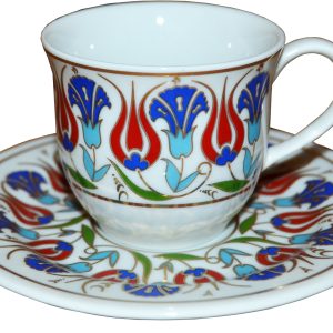 6 lı Fincan Takımı Ar 653 Karanfil Desenli