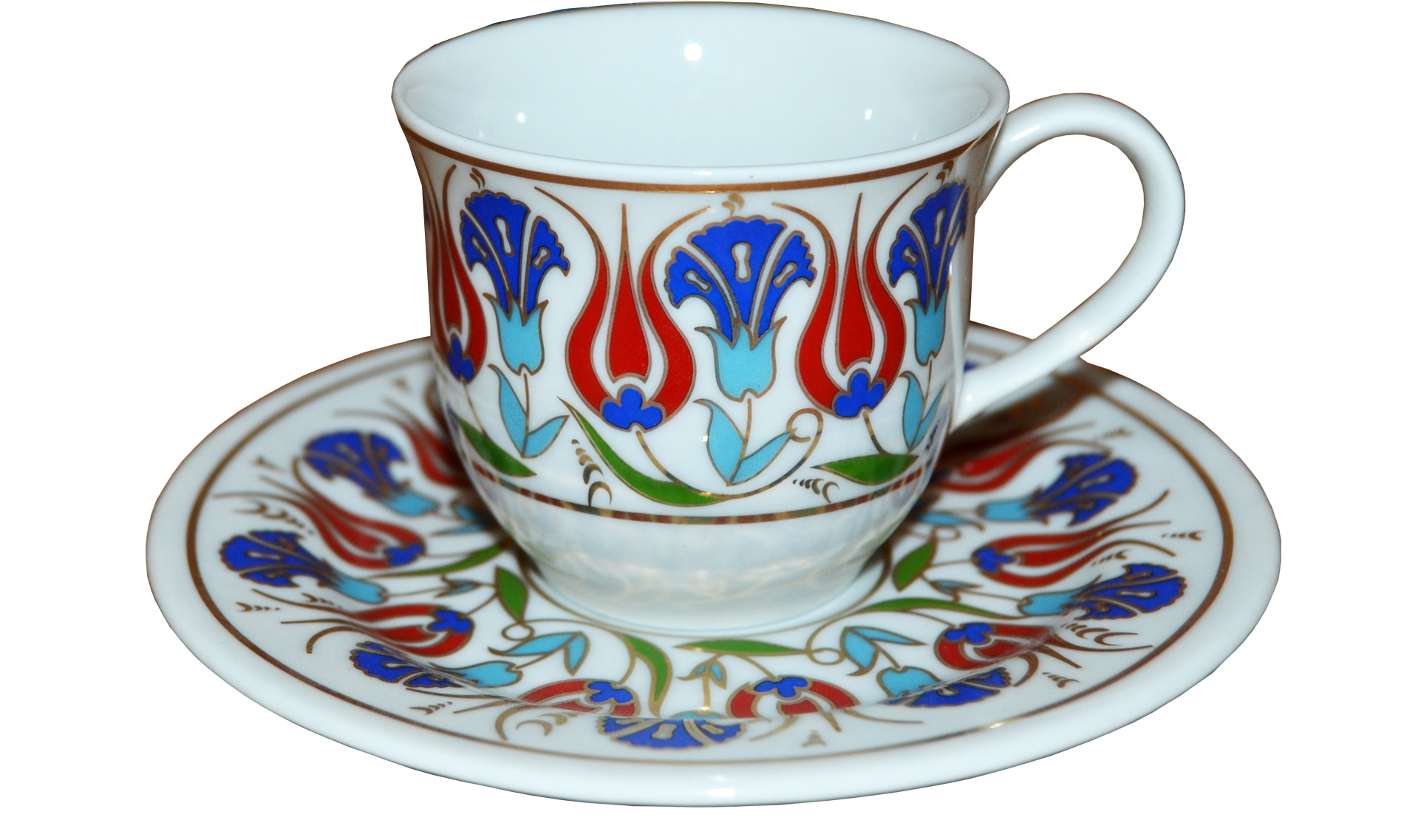 6 lı Fincan Takımı Ar 653 Karanfil Desenli