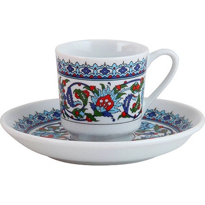 2 li Fincan Takımı Topkapı Desenli