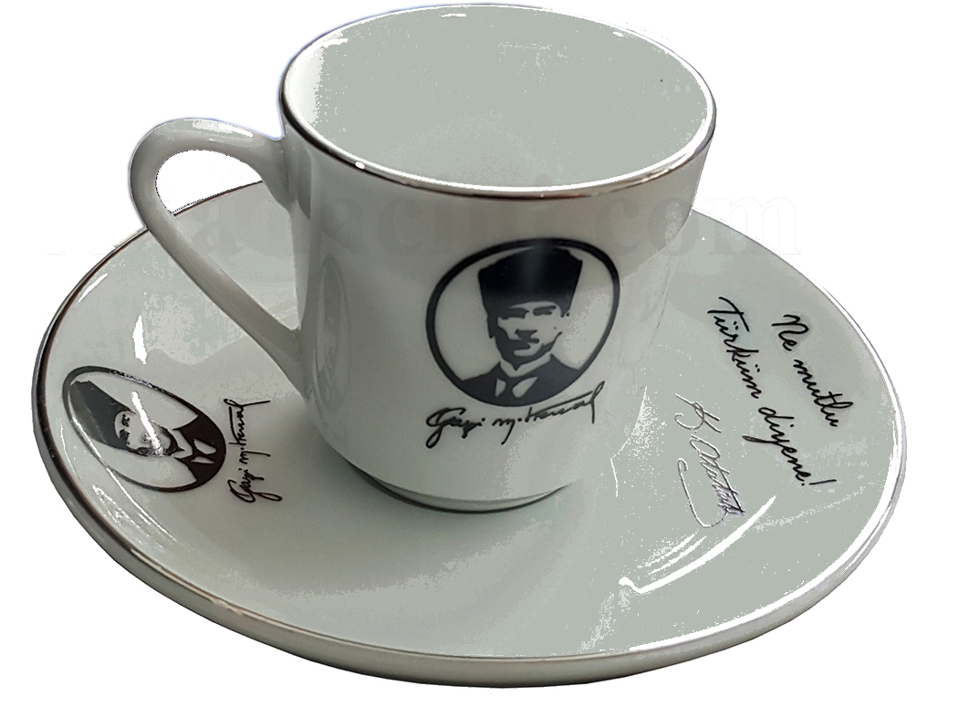 2 li Fincan Takımı Ar 672 Atatürk Resimli