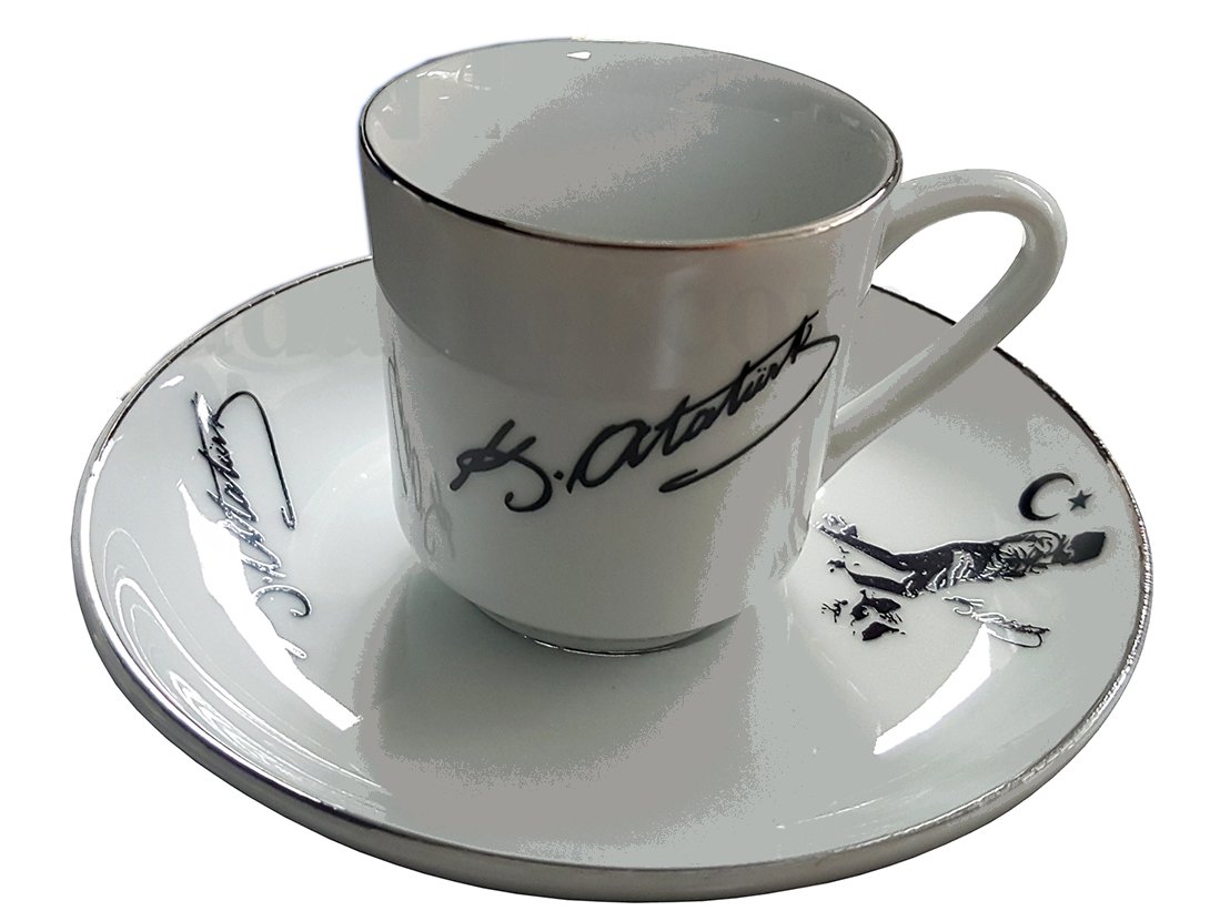 6 lı Fincan Takımı Ar 664 Atatürk Resimli