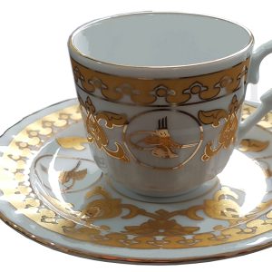 6 lı Fincan Takımı Ar 675 Tuğra Desenli