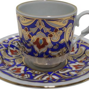 Armada çini Ar 709 Lacivert Lale Altın Yaldızlı 6 lı Fincan Takımı