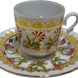 Armada çini Ar 681 Karanfil Altın Yaldızlı 6 lı Fincan Takımı