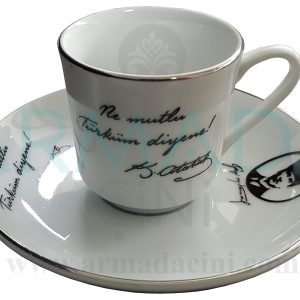 6 lı Fincan Takımı Ar 671 Atatürk Resimli