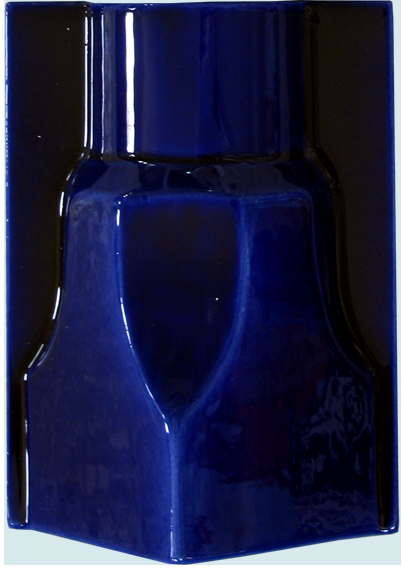 14x20 Kobalt Sutunce Baslık Seramik Tabanlı