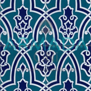 25x40 Cm SP 406 Desenli İznik Çini Karo