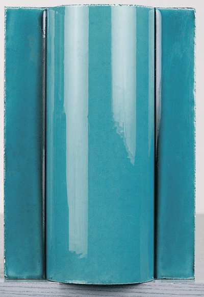 14x20 Turkuaz Duz Sutunce Seramik Tabanlı