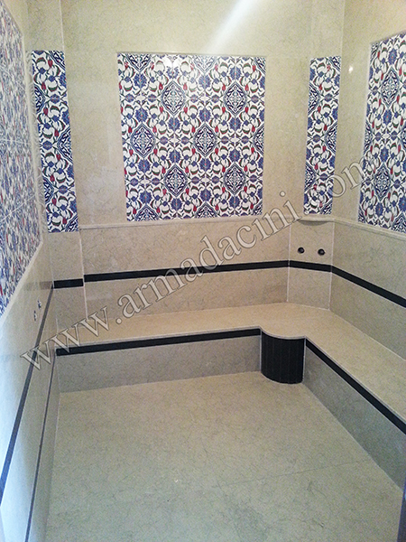 20x20 Cm Ac 44 Osmanlı İznik Desen Çini - Görsel 4