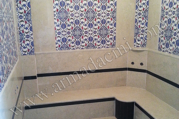 20x20 Cm Ac 44 Osmanlı İznik Desen Çini - Görsel 5