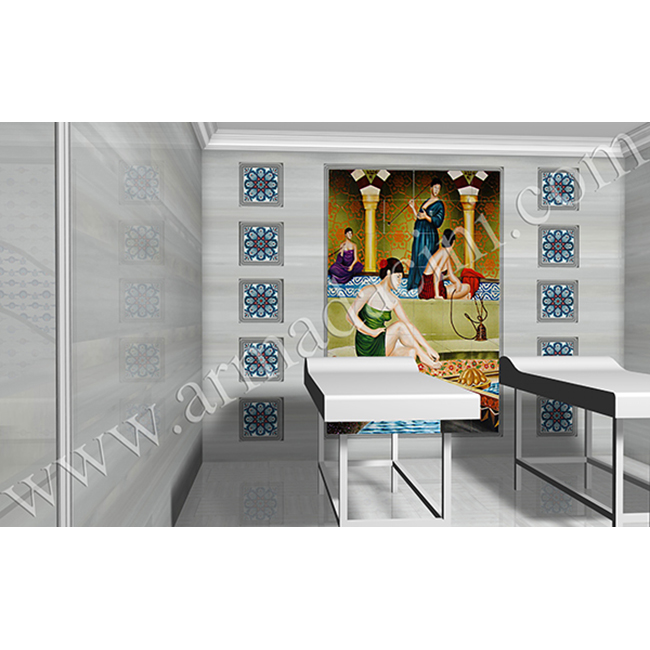 Otel Spa Masaj Odası El Dekoru Hamam Sefası