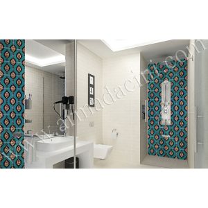 Yurt Banyo Tasarımı SP-43-B Çini Karo Mavi Hanedan