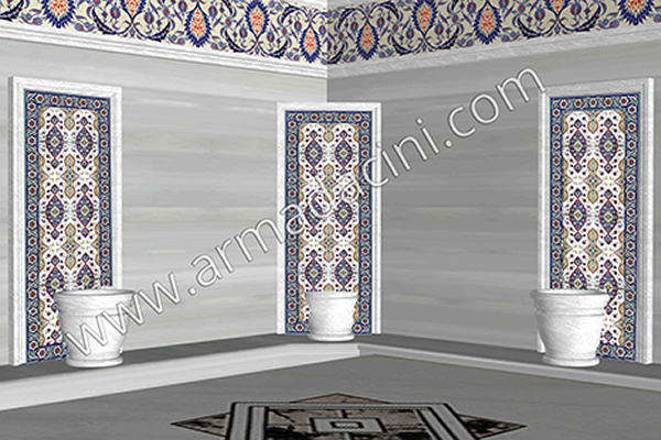 20x20 SP-79 Osmanlı Deseni Ev-Banyo Türk Hamamı - Görsel 3