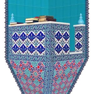 120X160 Turkuaz Köşeli Cami Kürsüsü