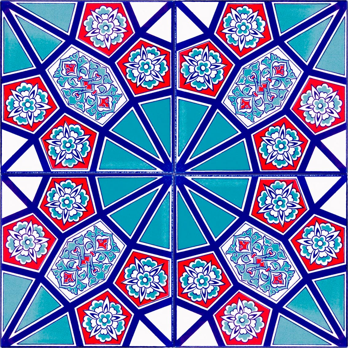 20x20 Cm AC 3  Geometrik Desen Çini Karo