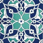 20x20 Cm Ac 80 Selçuklu İznik Desen Kütahya Çini Karo