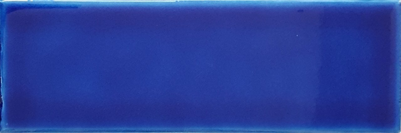 7x21 Cm Düz Kobalt  Çini Seramik