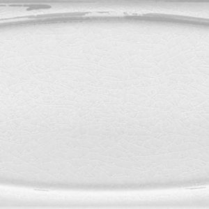 7x21 Cm Elips Beyaz  Çini Seramik