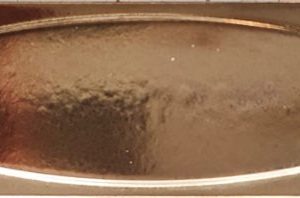 7x21 Cm Elips Bronz Çini Seramik