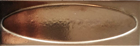 7x21 Cm Elips Bronz Çini Seramik