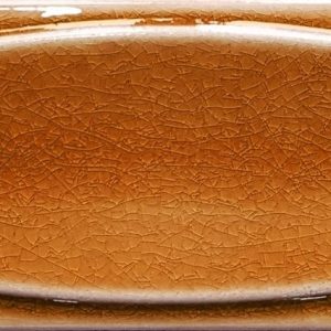 7x21 Cm Elips Karamel  Çini Seramik