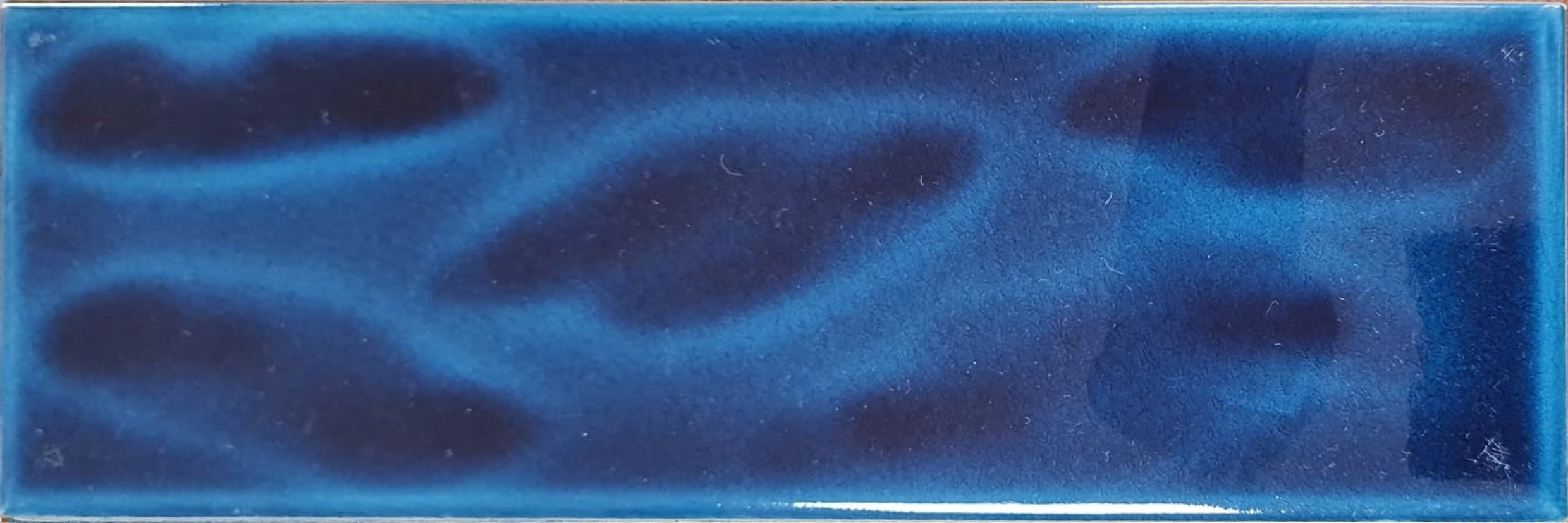 7x21 Cm Gölgeli Petrol Mavisi Çini Seramik