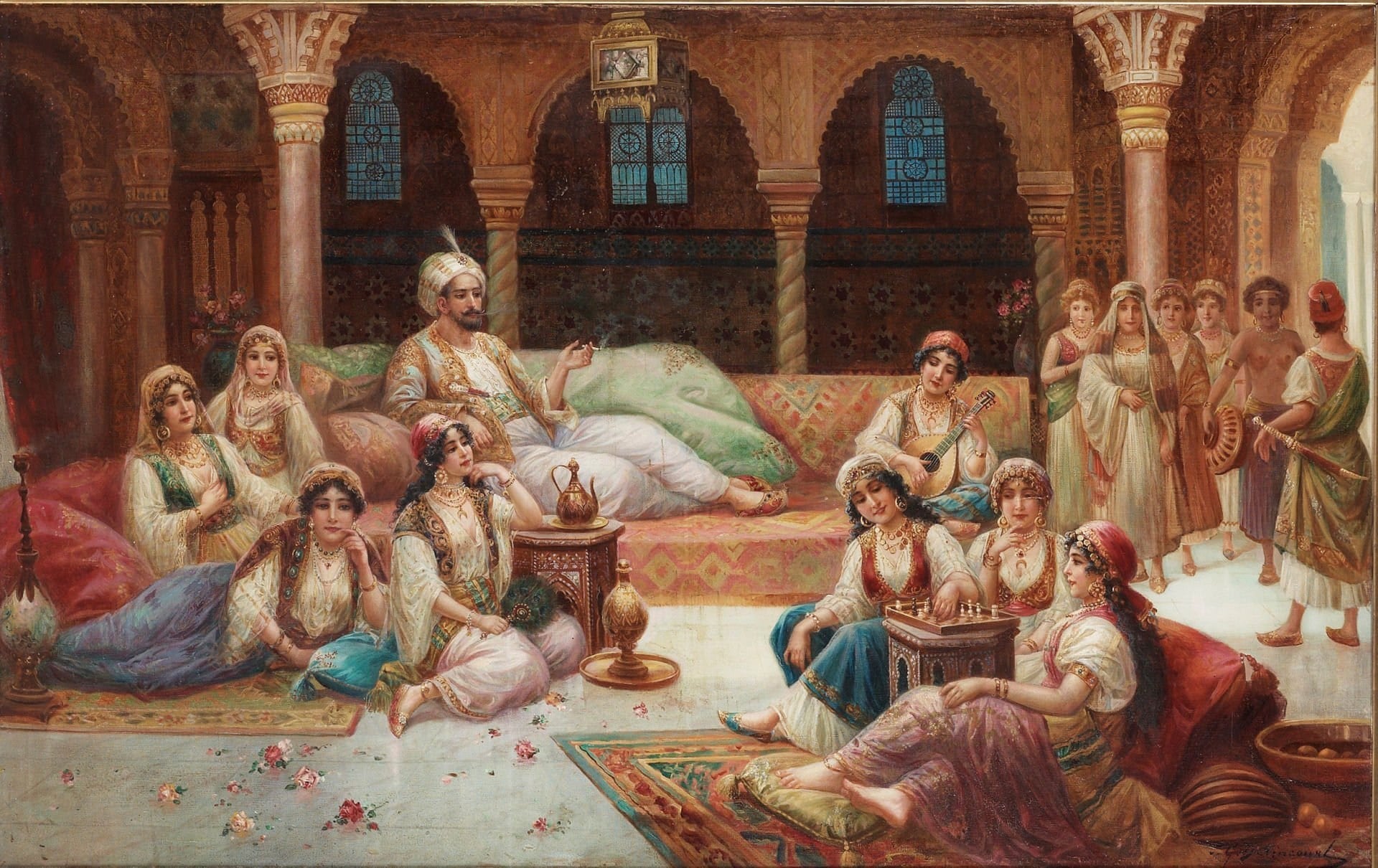 80x140 Osmanlı Türk Hamamı Sultan Sefası Dijital Baskı Pano