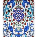 80x160 Cm ED 685 Zümrüdü Anka El dekoru Çini Pano
