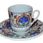 Ar 641 Karanfil Altın Yaldızlı Porselen 6 lı Fincan Takımı