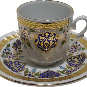 Ar 678 Altın Yaldızlı madalyon 6 lı Fincan Takımı